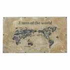 Masă de luat masa în stil industrial cu blat în MDF și sticlă Homemotion - Brazilia Viadurini