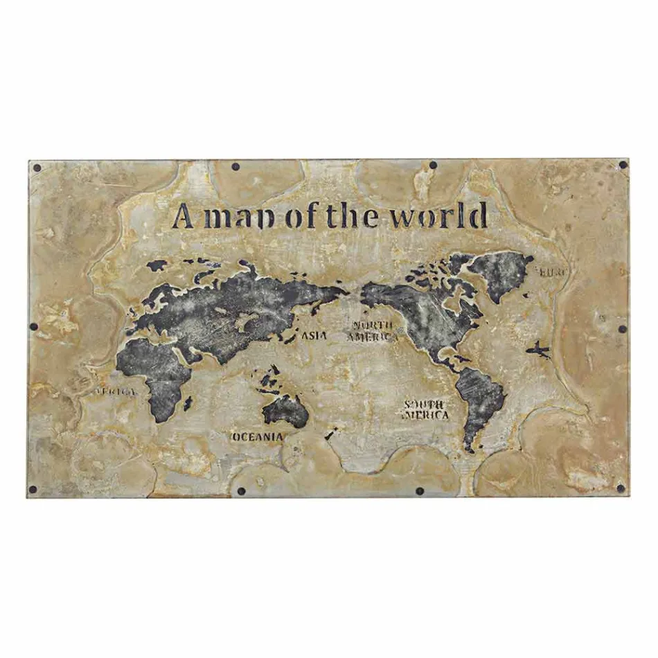 Masă de luat masa în stil industrial cu blat în MDF și sticlă Homemotion - Brazilia Viadurini