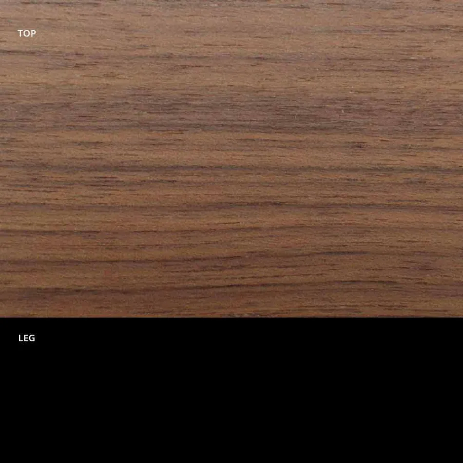 Masa rotunda de sufragerie cu blat furniruit fin Made in Italy - Dolari Viadurini