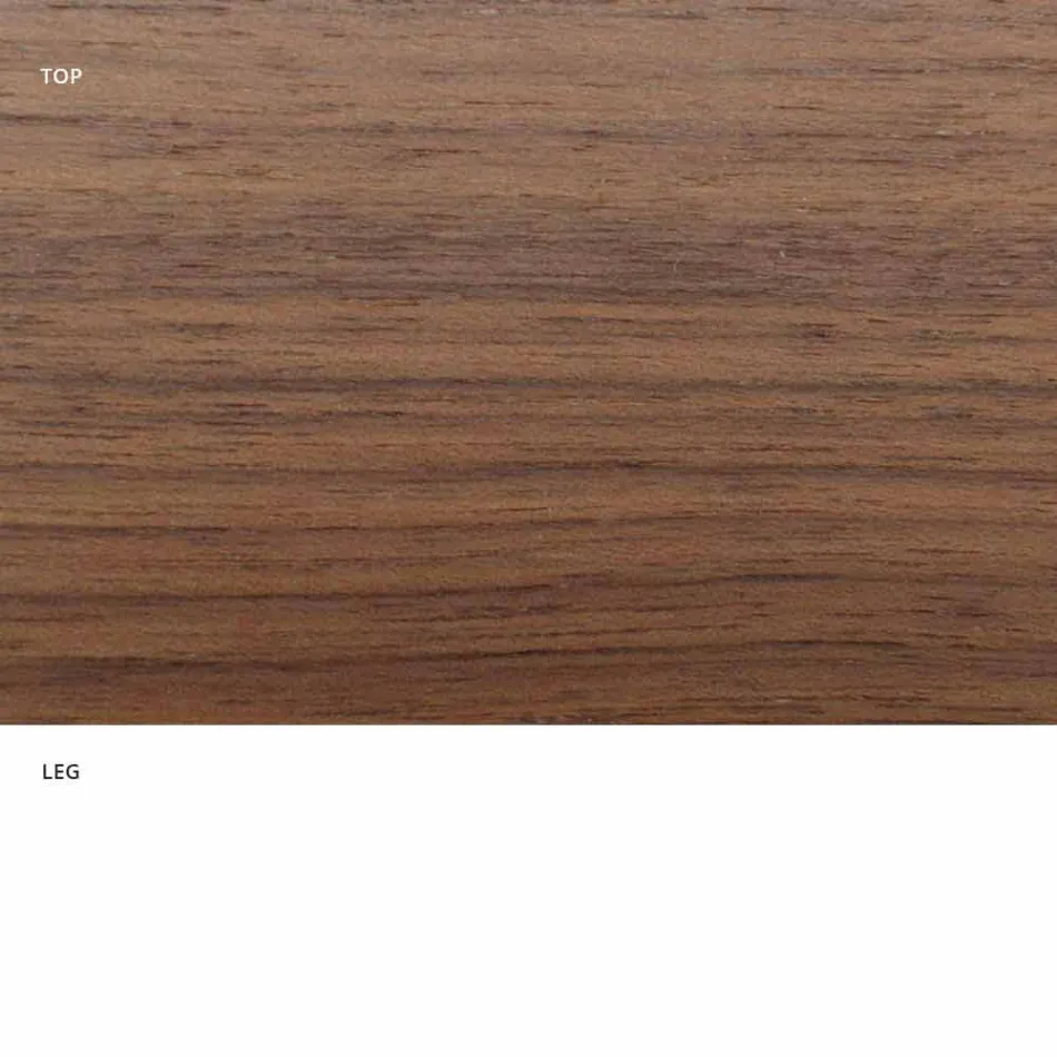 Masa rotunda de sufragerie cu blat furniruit fin Made in Italy - Dolari Viadurini