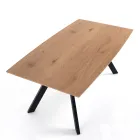 Masa de living cu picioare din otel si blat din MDF - Terullio Viadurini