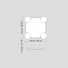 masa de designer de camera de zi in stejar inchis Drummond Viadurini