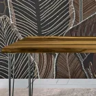 Masa de living din Stejar si Rasina Epoxidica Colorata Made in Italy - Magnus Viadurini