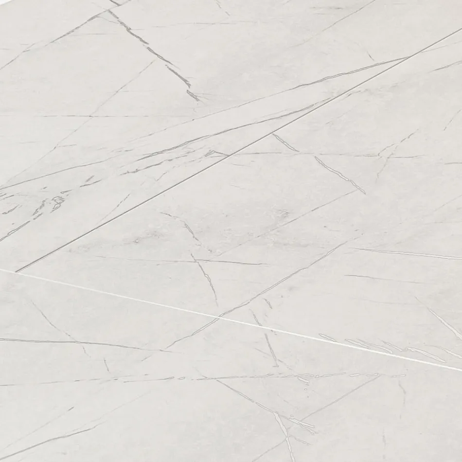 Masă extensibilă de living 260 sau 300 cm din metal și HPL - Borgo Viadurini