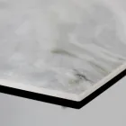 Masa de living extensibila cu blat in forma de butoi din ceramica Made in Italy - Ochelari Viadurini