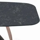 Masa fixa de living cu baza din lemn Made in Italy - Equatore Viadurini