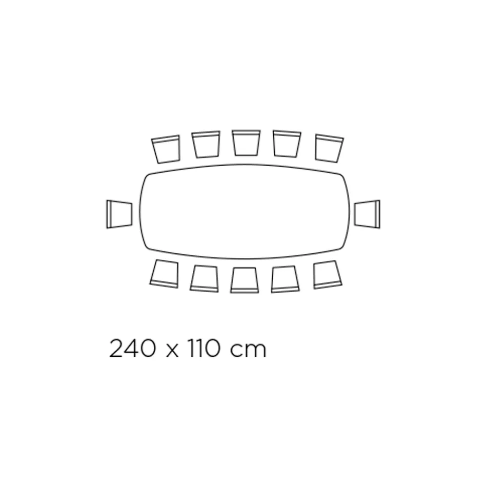 Masa Fixa Sufragerie cu Blat Ceramic Made in Italy - Sarbatori Viadurini