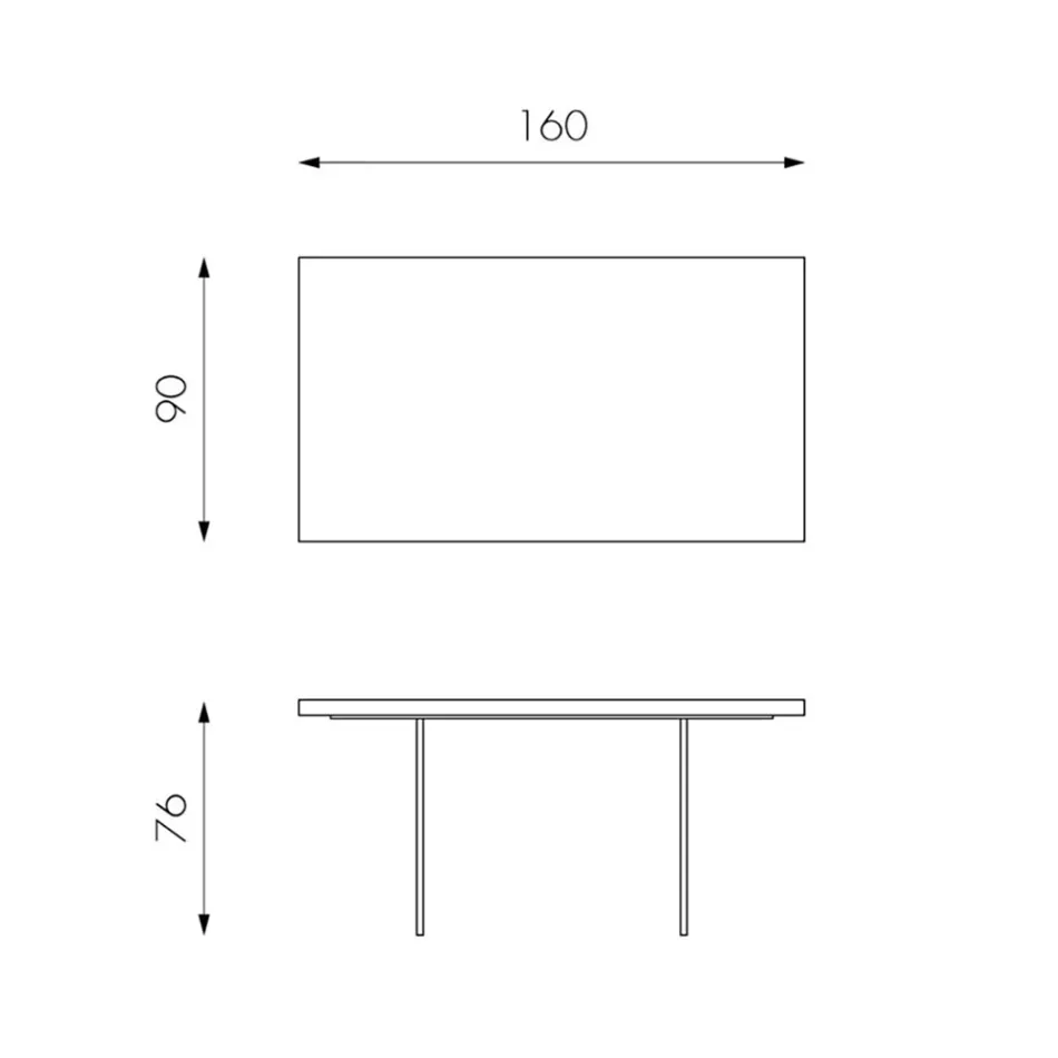 Masa de living din furnir de stejar si baza din sticla securizata - Nicofisso Viadurini