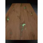 Masă de design extensibilă Până la 294 cm în lemn și metal Made in Italy - Nuzzo Viadurini