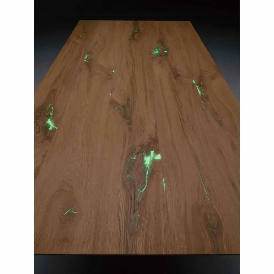 Masă de design extensibilă Până la 294 cm în lemn și metal Made in Italy - Nuzzo Viadurini