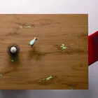 Masă de design extensibilă Până la 294 cm în lemn și metal Made in Italy - Nuzzo Viadurini