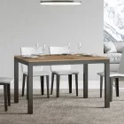 Masa de design cu blat din lemn extensibila pana la 440 cm Made in Italy - Foxy Viadurini