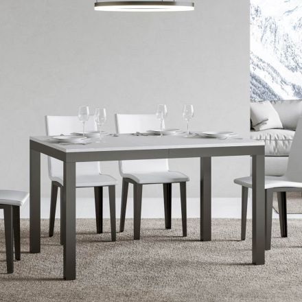 Masa de design cu blat din lemn extensibila pana la 440 cm Made in Italy - Foxy Viadurini