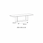 Masă de design din Matt Noir Desir Ceramica și Metal Fabricate în Italia - Maro închis Viadurini