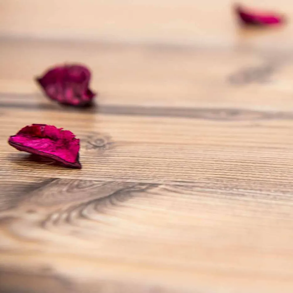 Design de masă din lemn de brad și plexiglas fabricat în Italia, Castro Viadurini