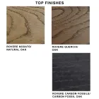 Masa de design din lemn furniruit si otel Made in Italy – Dalmata Viadurini