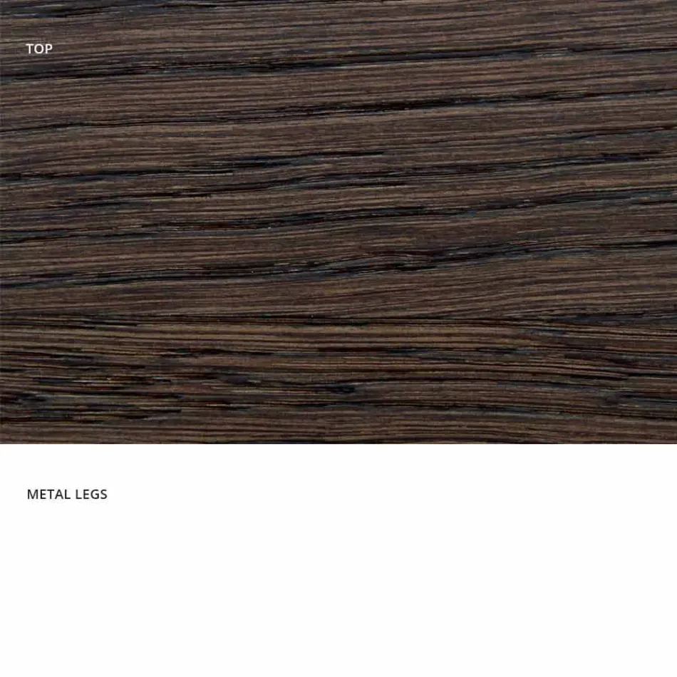 Design de masă din lemn masiv produs în Italia, Wilmer Viadurini