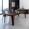 Design modern de masă din lemn realizat manual în Italia Lemn