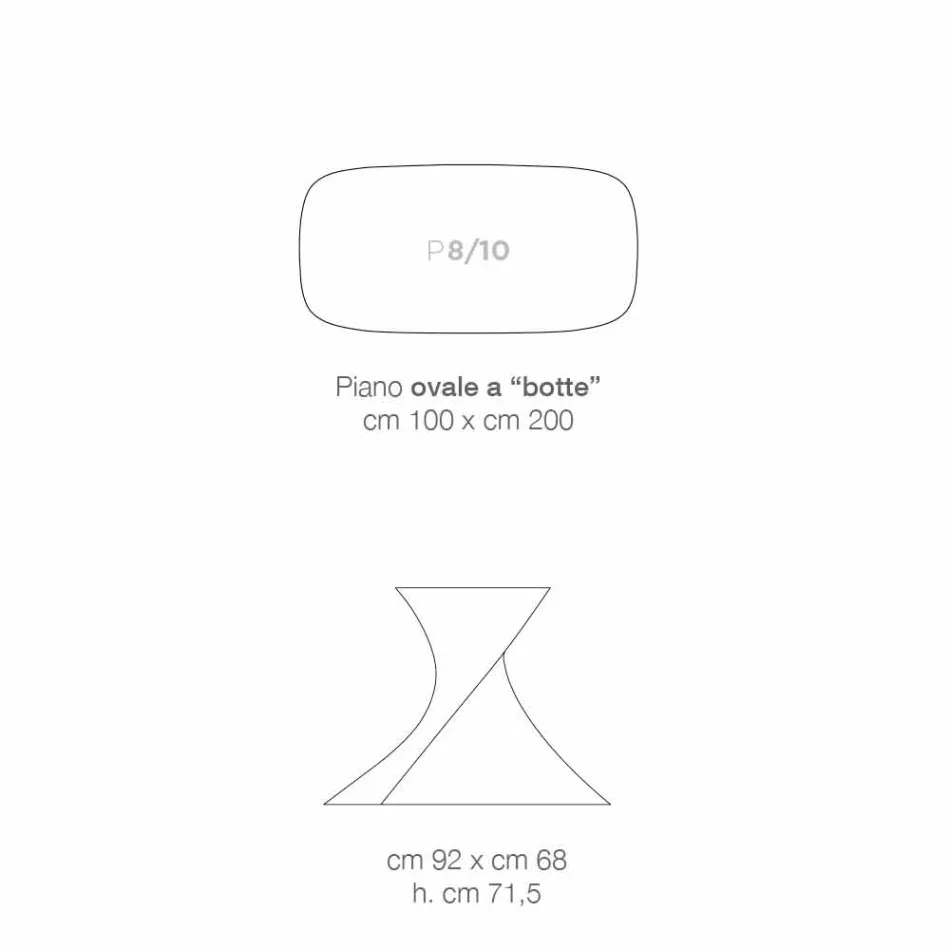 Design modern de sticlă din Italia, Clark Viadurini