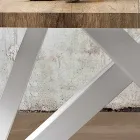 Masă extensibilă modernă din lemn melaminat din Italia, Wilmer Viadurini