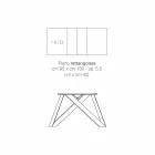 Masă extensibilă modernă din lemn melaminat din Italia, Wilmer Viadurini