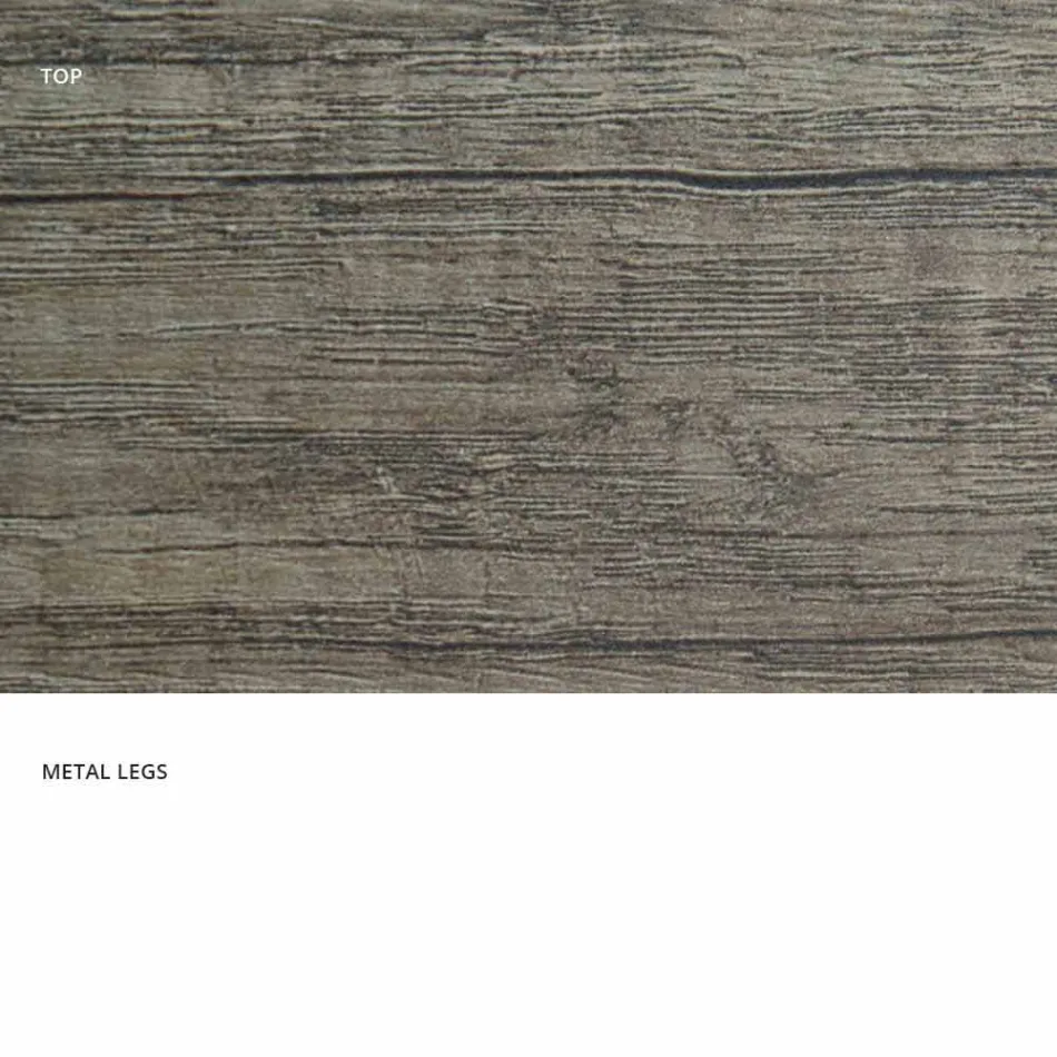 Masă extensibilă modernă din lemn melaminat din Italia, Wilmer Viadurini