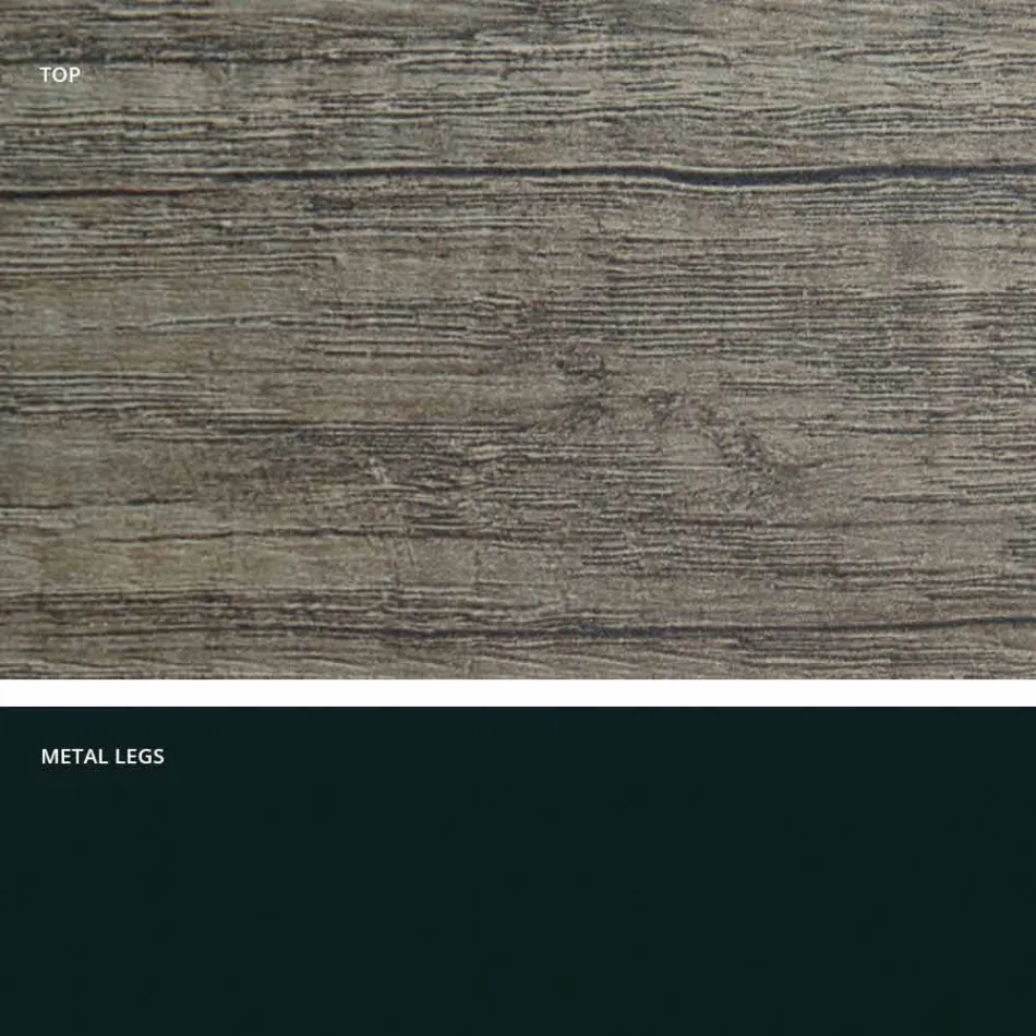 Masă extensibilă modernă din lemn melaminat din Italia, Wilmer Viadurini