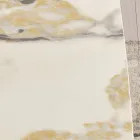 Masă fixă 210x110 cm cu blat ceramic cu efect de marmură - Tano Viadurini