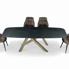 Masa Fixa Butoi cu Blat Laminat Made in Italy - Settimmio Viadurini