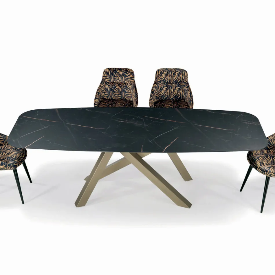 Masa Fixa Butoi cu Blat Laminat Made in Italy - Settimmio Viadurini