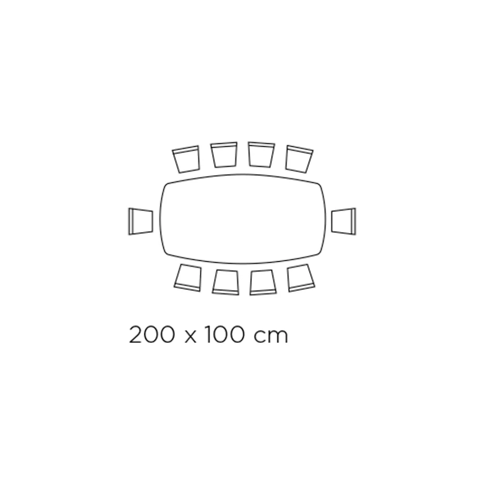 Masa fixa in forma de butoi din ceramica si lemn de frasin Made in Italy - Nord Viadurini