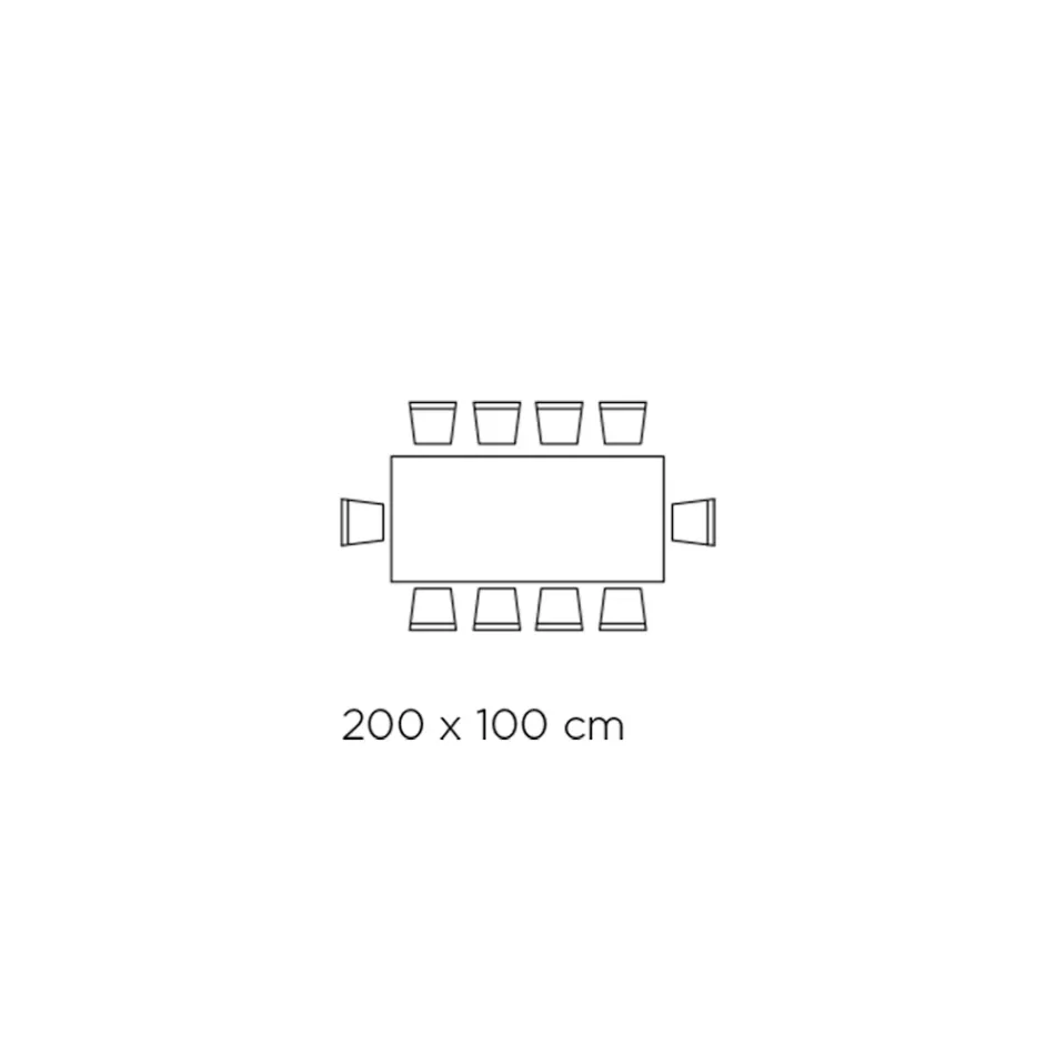 Masa Fixa cu Baza Otel si Blat Ceramic Made in Italy - Pantaloni Viadurini