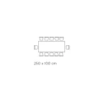 Masa Fixa cu Baza Otel si Blat Ceramic Made in Italy - Pantaloni Viadurini