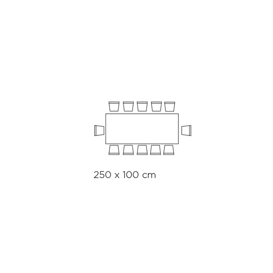 Masa Fixa cu Baza Otel si Blat Ceramic Made in Italy - Pantaloni Viadurini