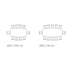 Masa Fixa cu Baza din Otel Negru si Blat Laminat Made in Italy - Ochelari Viadurini