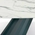 Masa fixa cu blat laminat in forma de butoi Made in Italy - Pantaloni Viadurini