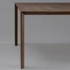 Masa Fixa cu Blat Tesit din Nuc Canaletto Made in Italy - Caspian Viadurini