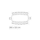 Masa fixa cu blat din ceramica onix argintiu lustruit Made in Italy - Grotta Viadurini