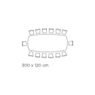 Masa fixa cu blat din ceramica onix argintiu lustruit Made in Italy - Grotta Viadurini