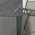 Masa fixa de exterior in Hpl Alicante si baza metalica Made in Italy - Carl Viadurini