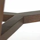 Masa fixa de sufragerie din ceramica Emperador lustruita Made in Italy - Nord Viadurini