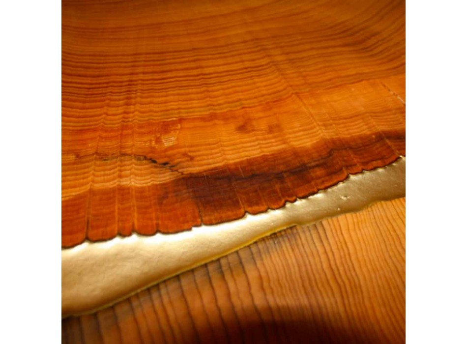 tabelul de proiectare fixe de lemn dreptunghiular si rasina made in Italy Jam Viadurini