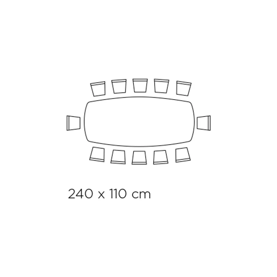 Masa Fixa din Ceramica Amazonite Lustruita Made in Italy - Grotta Viadurini