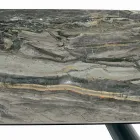 Masa Fixa din Ceramica si Baza din Otel Vopsit Negru Made in Italy - Ochelari Viadurini