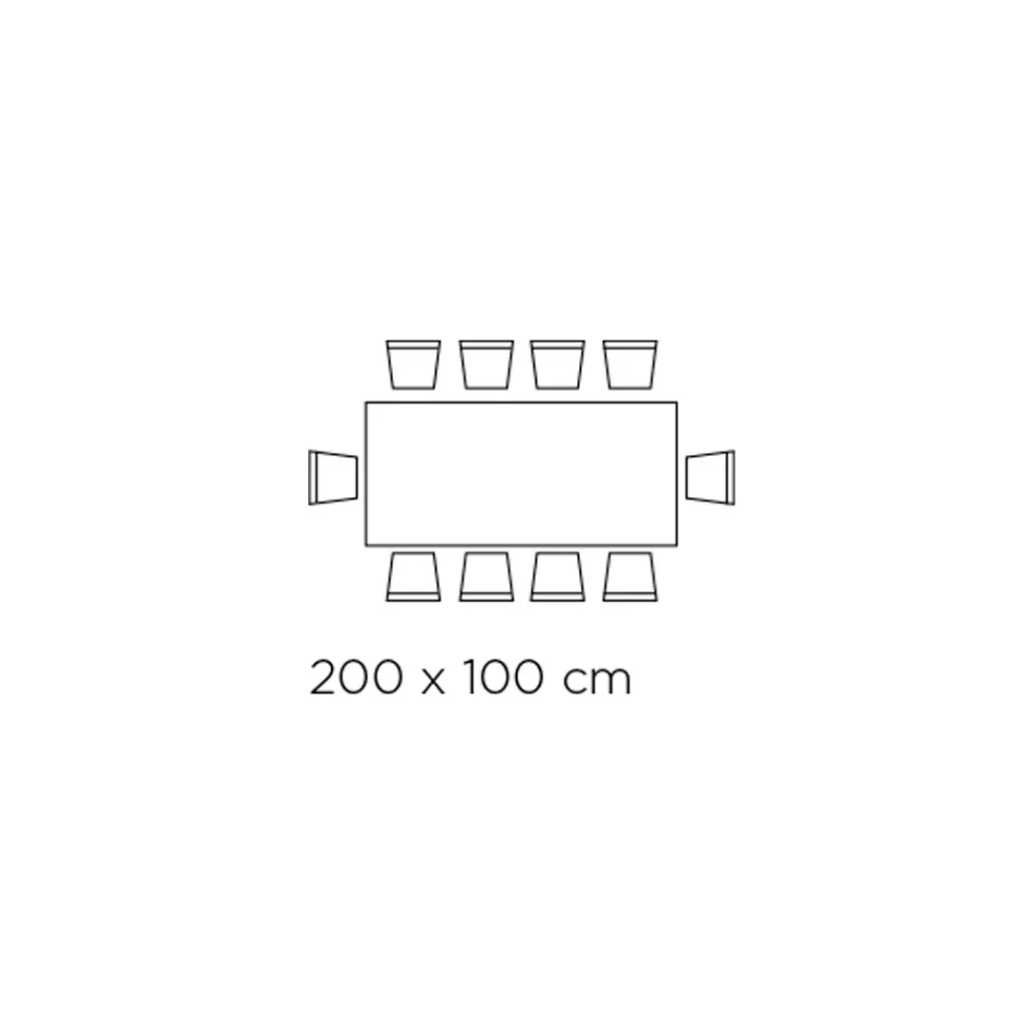 Masa Fixa dreptunghiulara cu baza din lemn Made in Italy - Equatore Viadurini