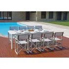 Masa de gradina extensibila pana la 240 cm cu structura din aluminiu - Geoffroy Viadurini