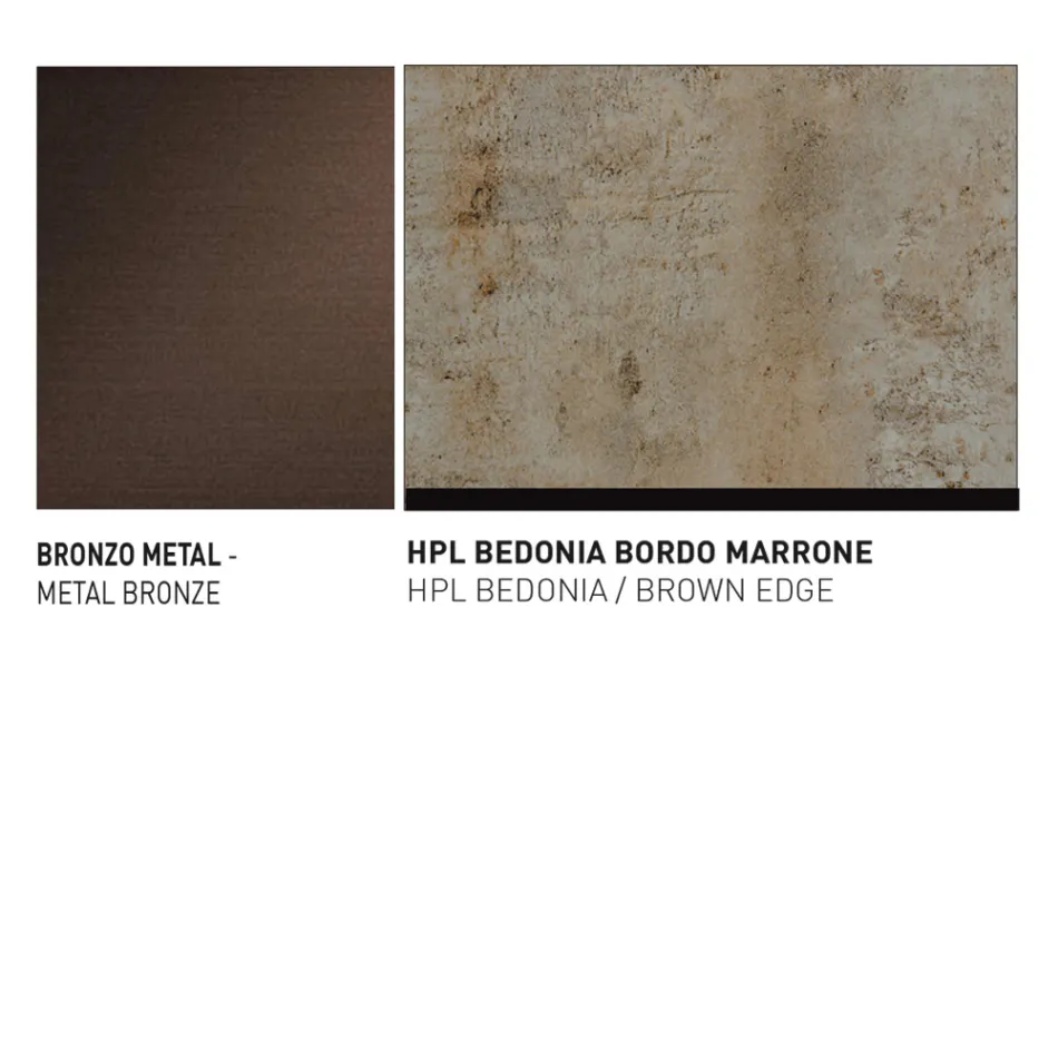 Masa de gradina cu scaun din aluminiu Made in Italy - Plinto by Varaschin Viadurini