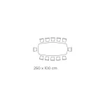 Masa din ceramica si baza finisaj grafit Made in Italy - Pantaloni Viadurini