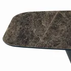 Masa din ceramica si baza finisaj grafit Made in Italy - Pantaloni Viadurini