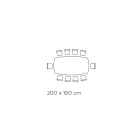 Masa din ceramica si baza finisaj grafit Made in Italy - Pantaloni Viadurini